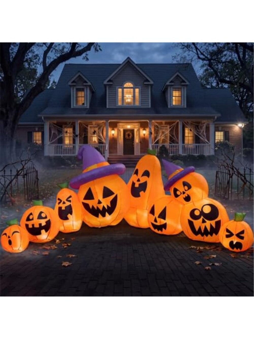 Joiedomi 12.5 FT Halloween Inflatable Pumpkin Outdoor Decorations, Blow Up Yard